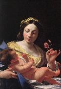 Simon Vouet Virgin and Child oil painting artist